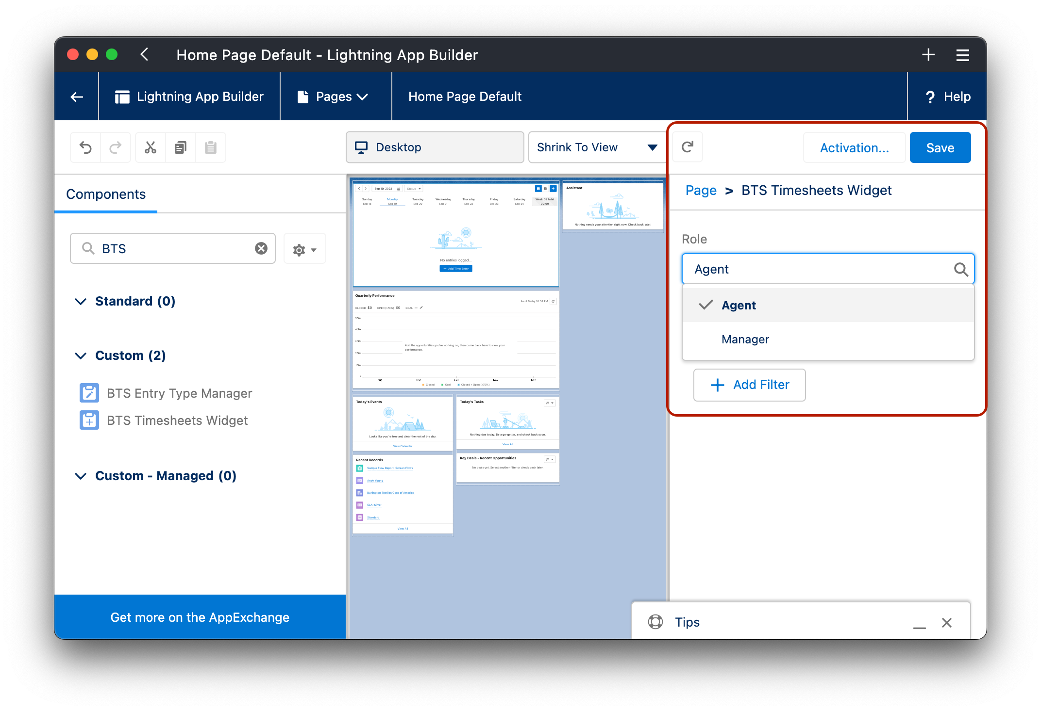 Configure Component