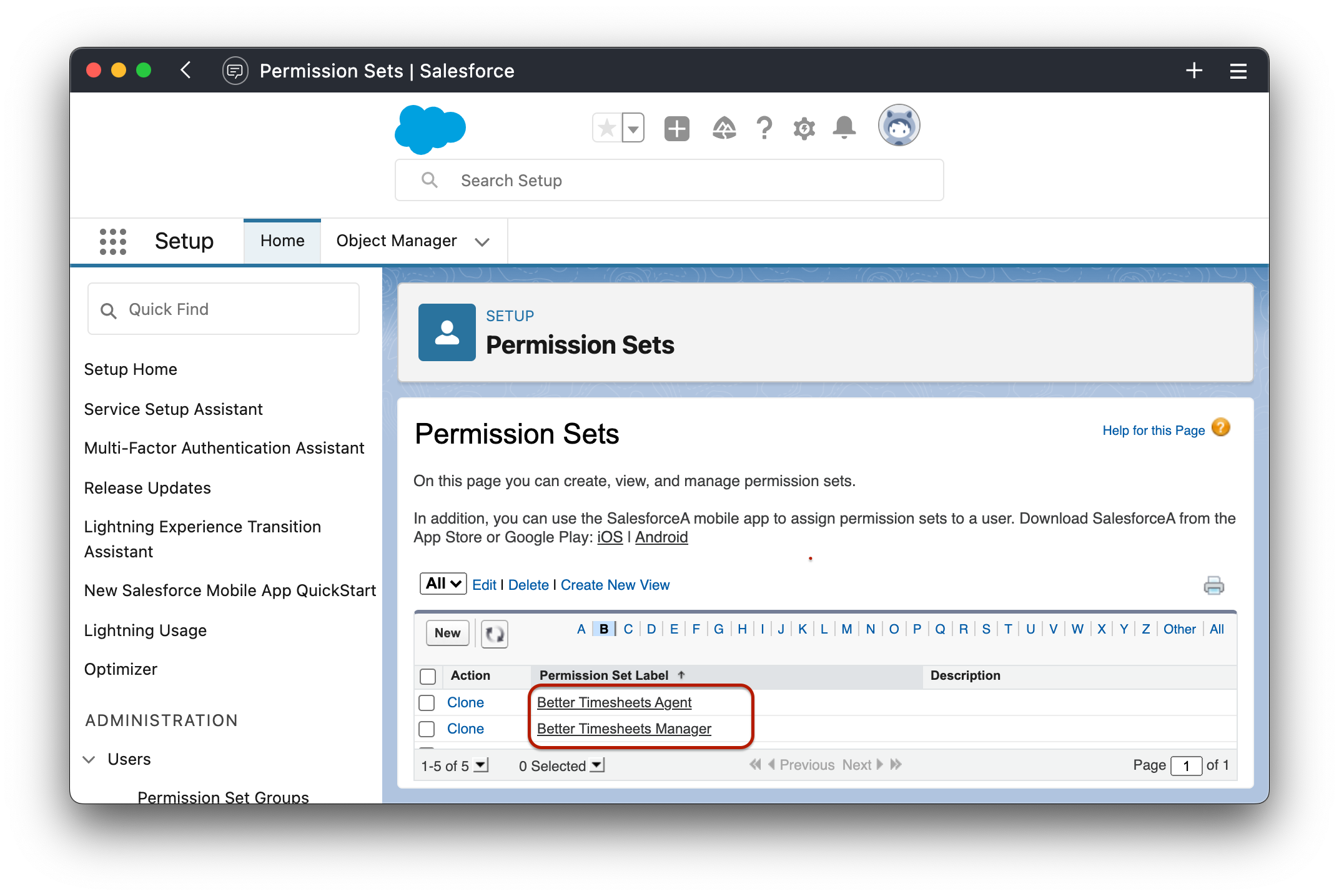 Permission Sets